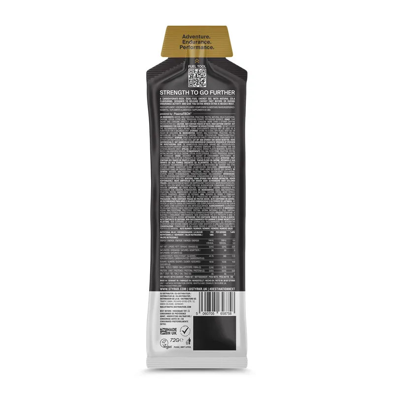 Styrkr GEL30 Caffeine Dual-Carb Energy Gel Cola-1